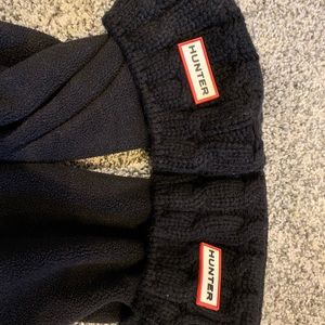 Hunter tall cable knit boot socks size L